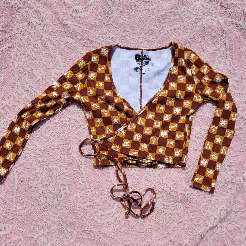 BigBudPress long sleeve wrap shirt